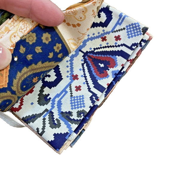 Portugal Traditional Fabric Bundle 6 Piece Country Farmhouse NWT Blues Pinks - Picture 6 of 7